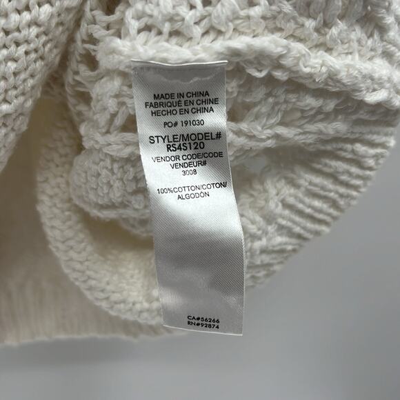 Splendid Collection Women's Short Sleeve Sweater - White - Small - New with tags - Picture 5 of 6